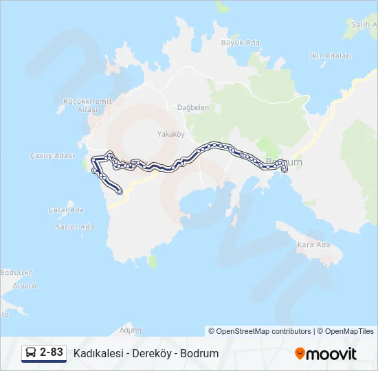 2-83 Bus Line Map