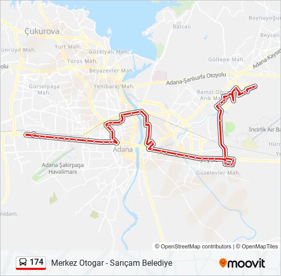174  Line Map