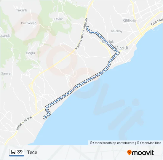 39 Bus Line Map
