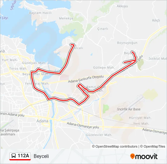 112A  Line Map