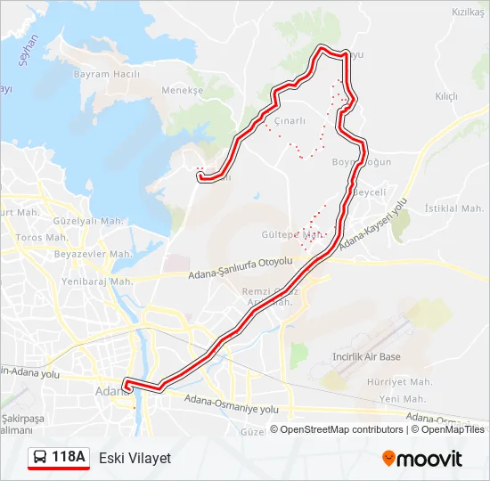 118A  Line Map
