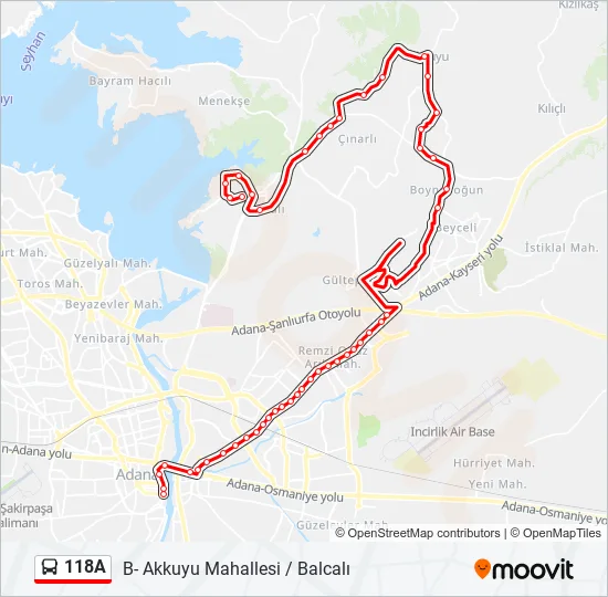 118A  Line Map