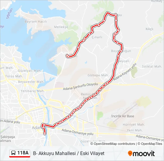 118A  Line Map