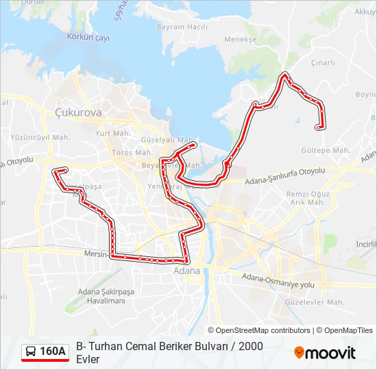 160A  Line Map