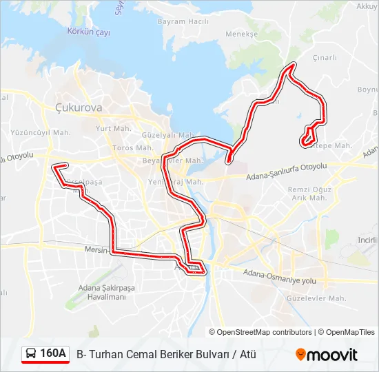160A  Line Map