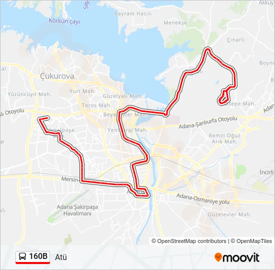 160B  Line Map