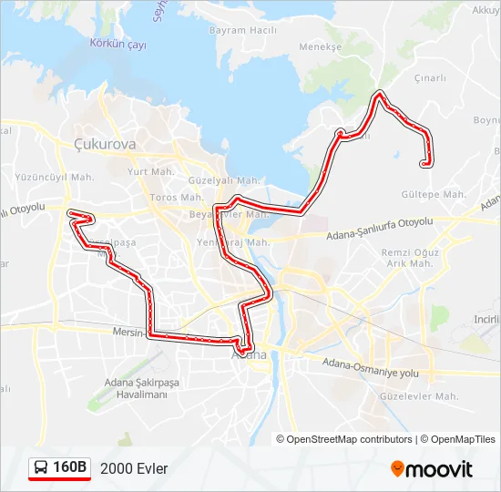 160B  Line Map