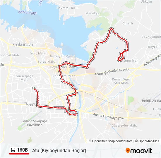 160B  Line Map