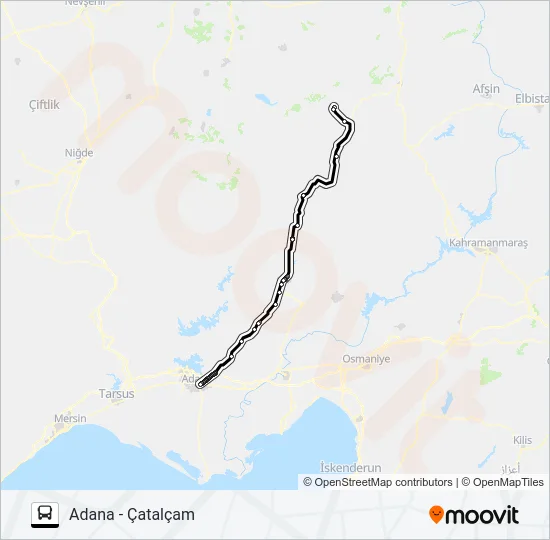 ÇATALÇAM KOOP Bus Line Map