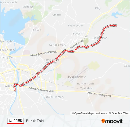 119B  Line Map
