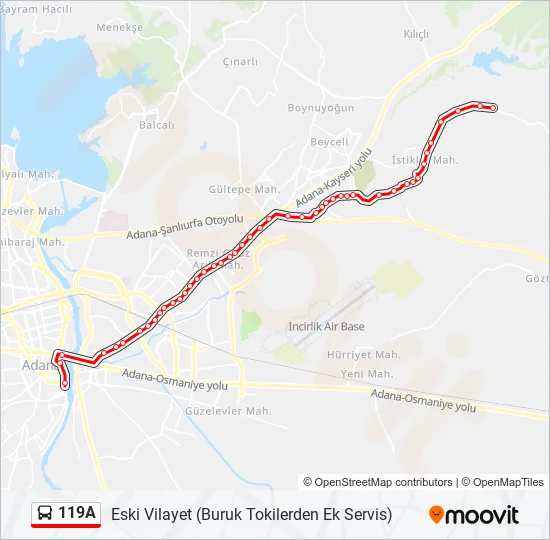 119A  Line Map