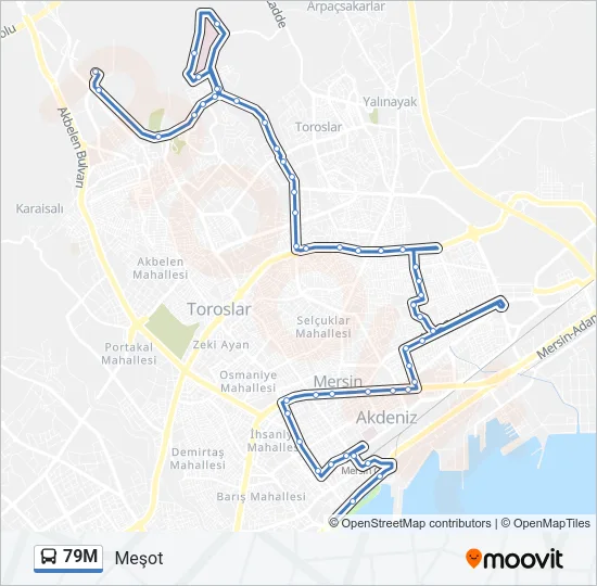 79M Bus Line Map