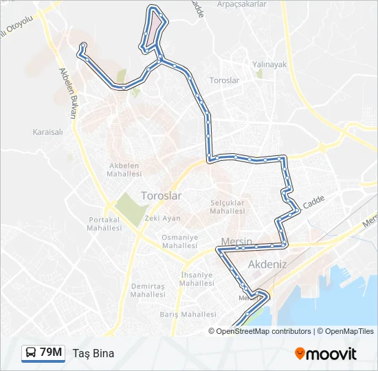 79M Bus Line Map