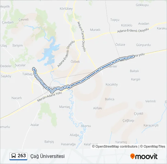 263 Bus Line Map