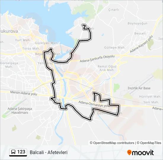 123 Bus Line Map