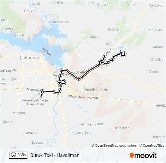 125 Bus Line Map