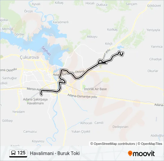 125 Bus Line Map