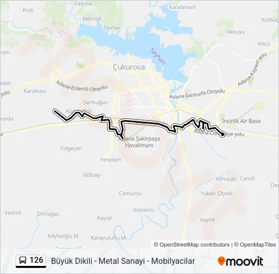 126 Bus Line Map