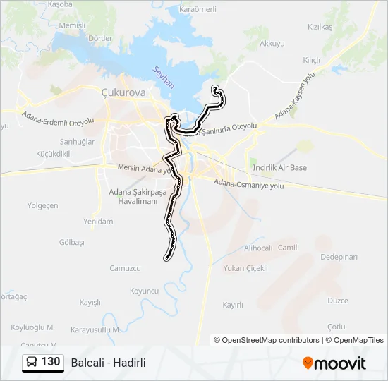 130 Bus Line Map