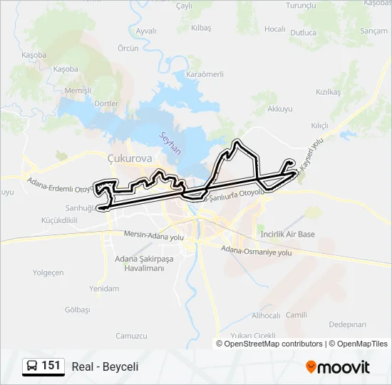 151 Bus Line Map