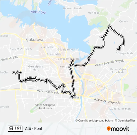 161 Bus Line Map