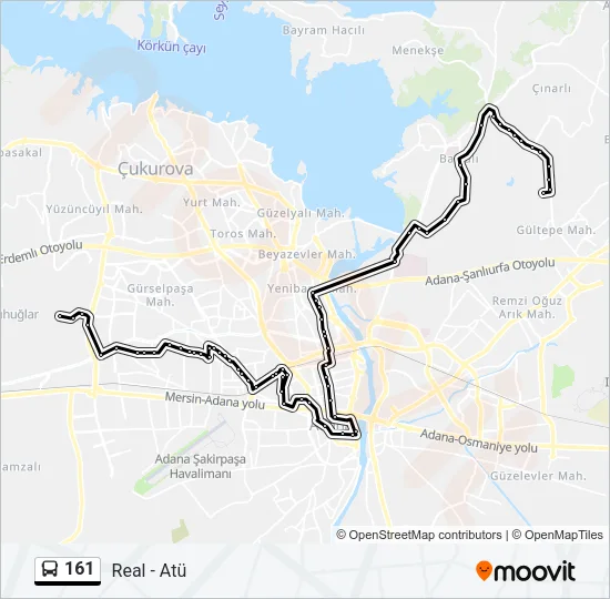 161 Bus Line Map