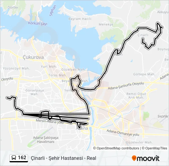 162 Bus Line Map