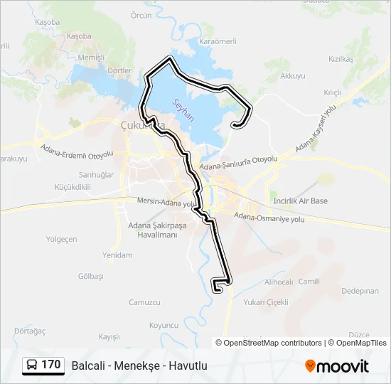 170 Bus Line Map