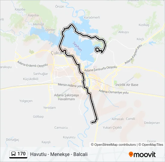 170 Bus Line Map