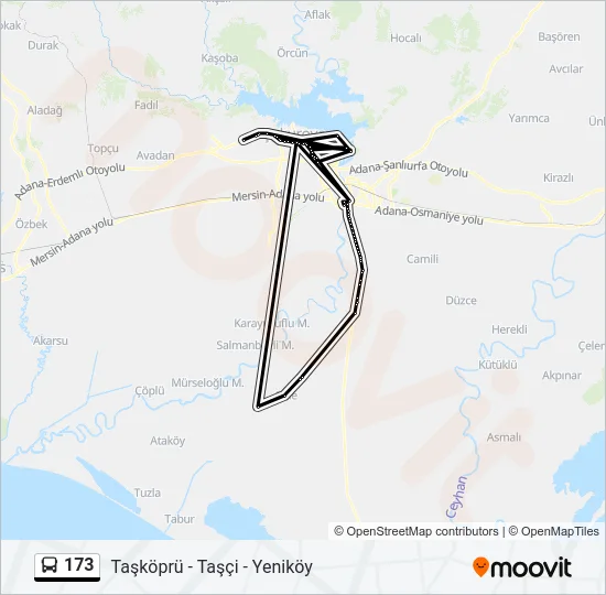 173 Bus Line Map