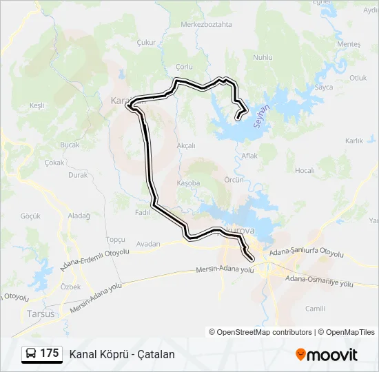 175 Bus Line Map