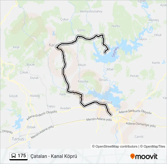 175 Bus Line Map