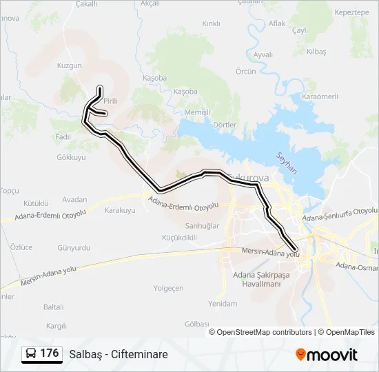 176 Bus Line Map