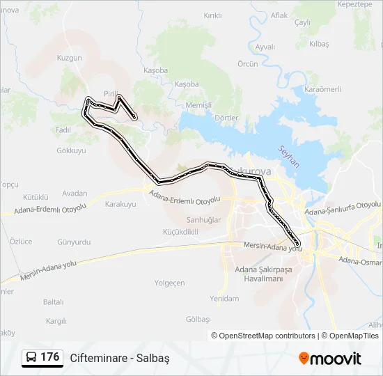 176 Bus Line Map