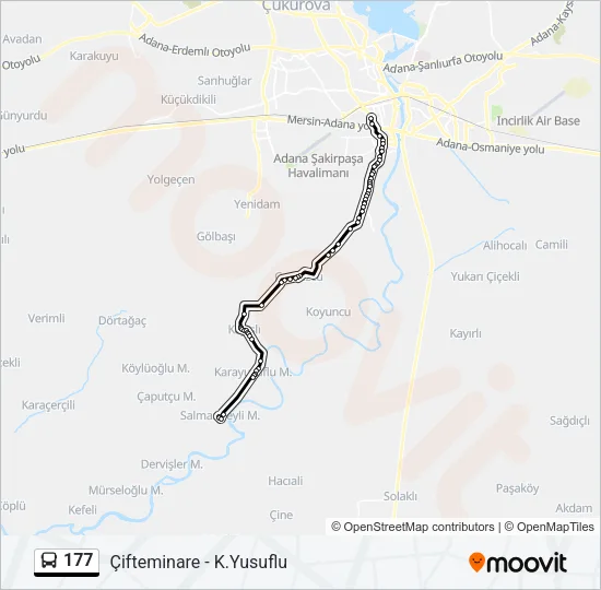 177 Bus Line Map