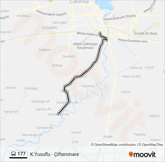 177 Bus Line Map