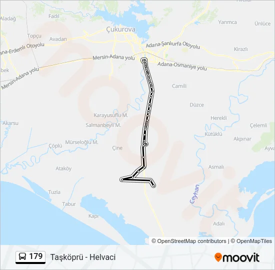 179 Bus Line Map