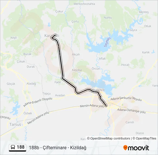 188 Bus Line Map