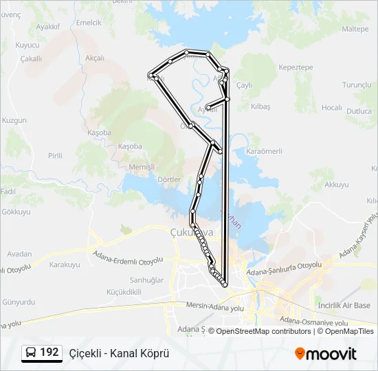 192 Bus Line Map