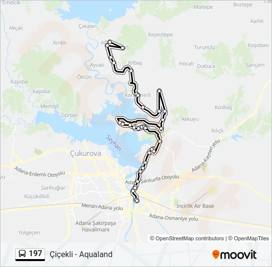 197 Bus Line Map