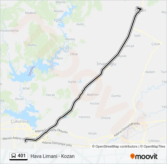 401 Bus Line Map