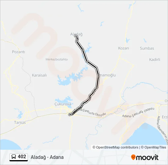 402 Bus Line Map