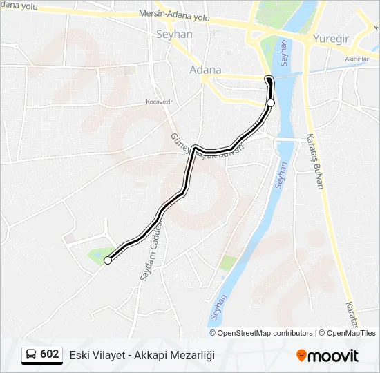 602 Bus Line Map