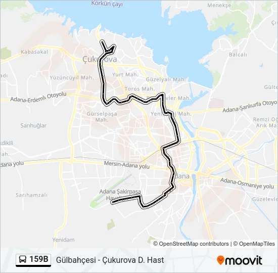 159B Bus Line Map