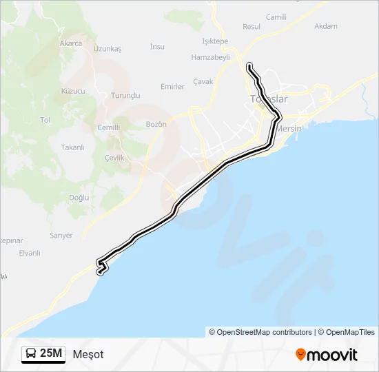 25M Route: Schedules, Stops & Maps - Meşot (Updated)