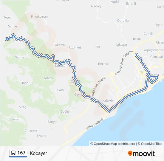 167 Route: Schedules, Stops & Maps - Kocayer (Updated)