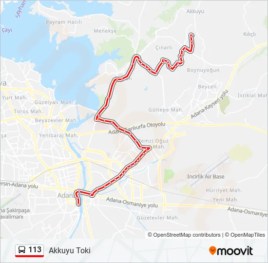 113  Line Map
