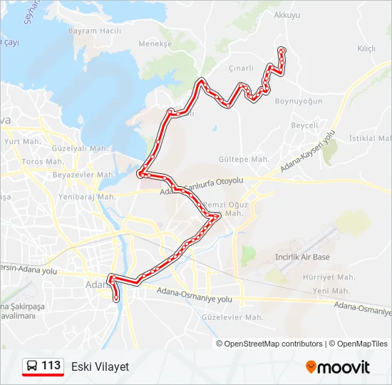 113  Line Map