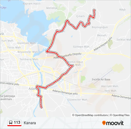 113  Line Map