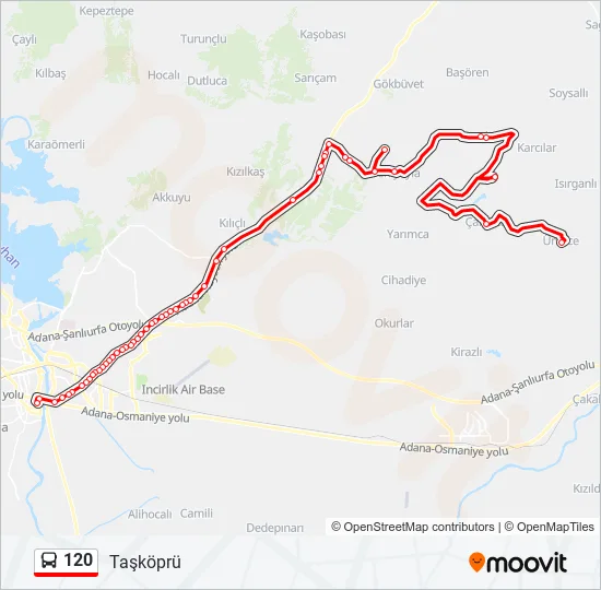 120  Line Map